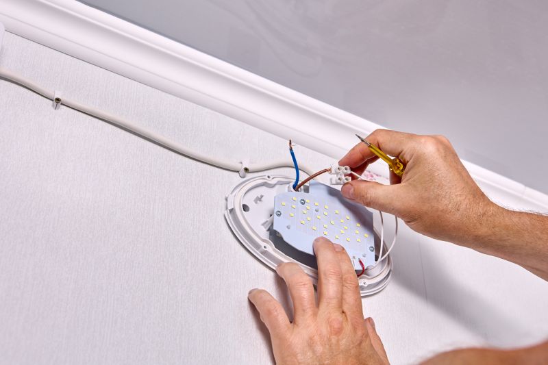 Installation of LED strip lights